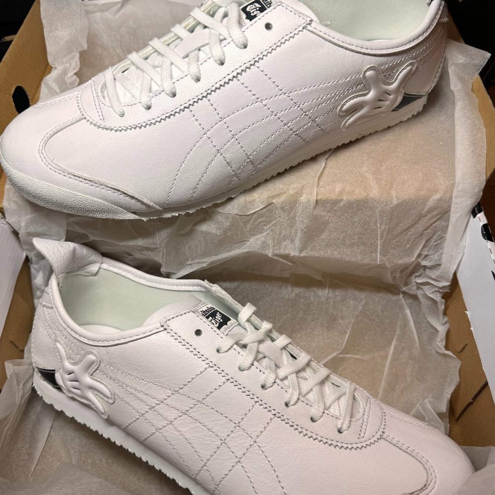 *NEW* Asics Onitsuka Tiger X Disney Mexico 66 D8G4L-0101 White Sneakers Size 10